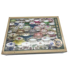 Cobble Hill “Teacups” 1000-Piece Jigsaw Puzzle – 26.625" × 19.25" Random Cut USA